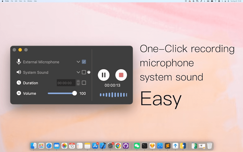 Record system sound or microphone