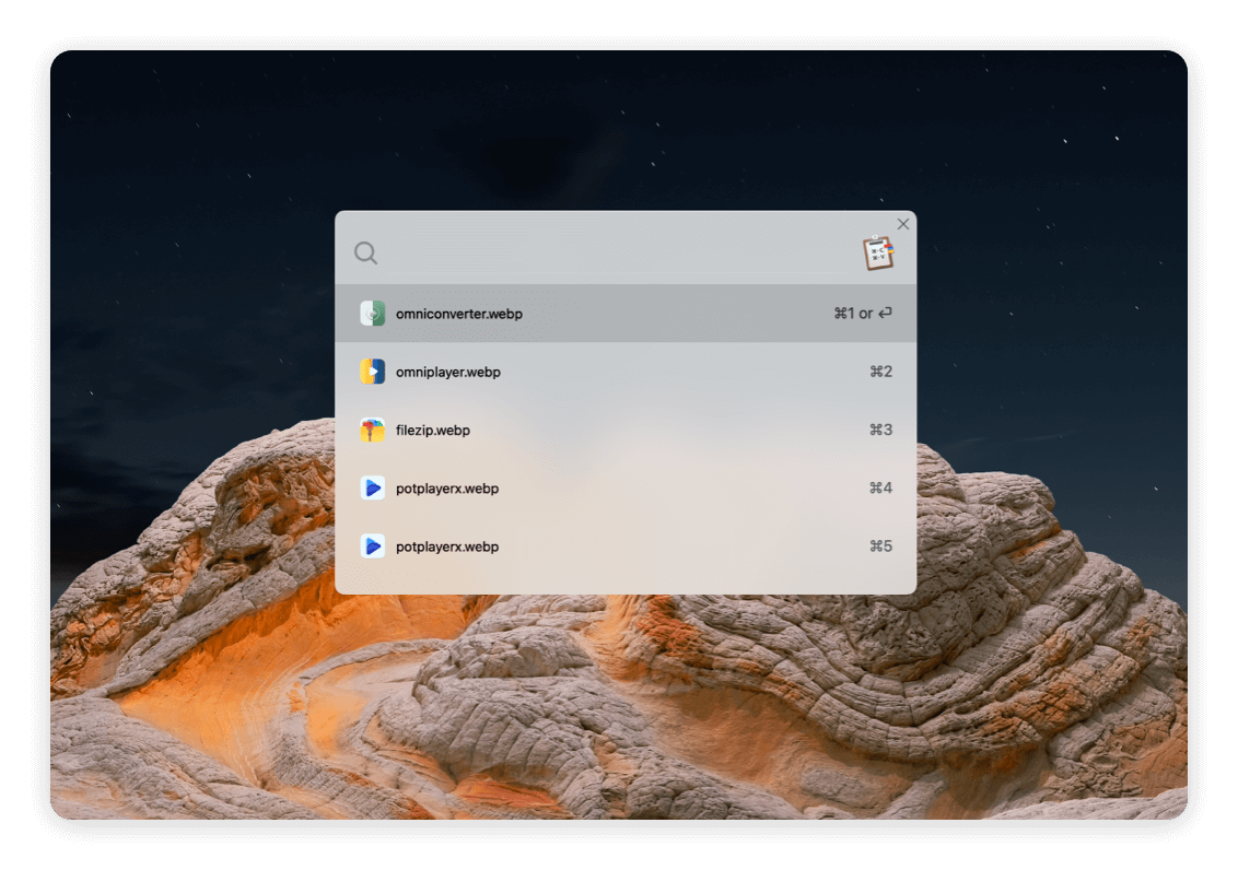 Search Clipboard Quickly as Mac Spotlight