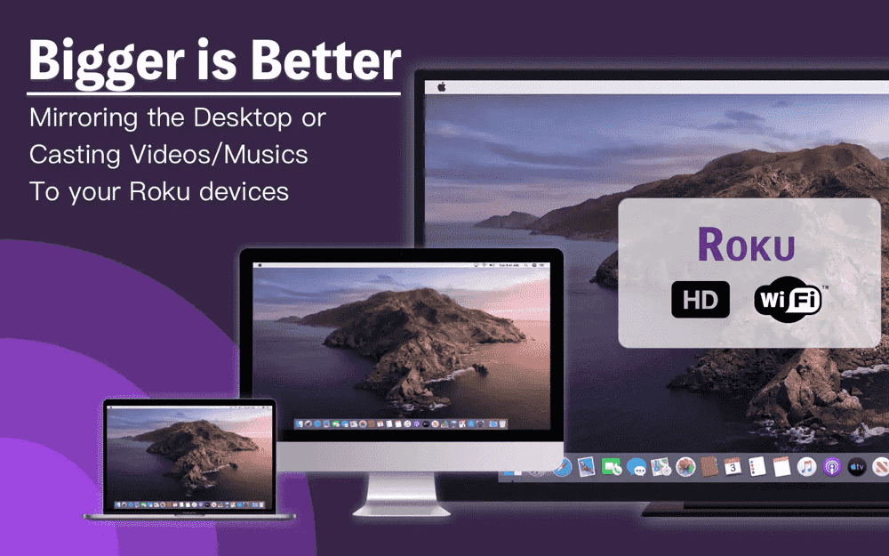 Samsung, ChromeCast, Roku Screen Mirroring for Mac