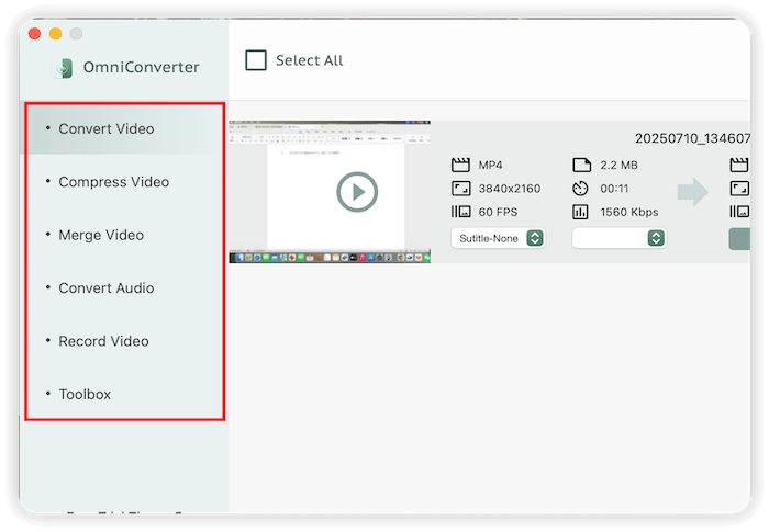 Main UI